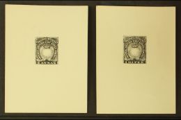SPERATI PHOTOGRAPHIC PROOFS For The 1890 8a & 1r Issues, Each Approx Size 70x90mm. (2 Items) For More Images,... - África Oriental Británica