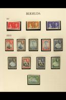 1937-52 KGVI MINT COLLECTION In Mounts On Pages. Includes 1938-52 With All Values, Key Plate 2s (SG 116), 2s6d (SG... - Bermudas