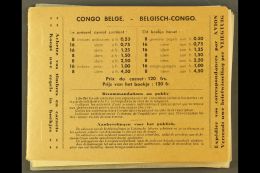 BELGIAN CONGO 1937 Booklet (SG SB5, COB A5) Containing Both Cover Pages, Ten Never Hinged Mint Panes Of 8, Ten... - Autres & Non Classés