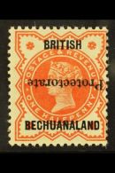 1890 ½d Vermilion With 15mm "Protectorate" Overprint INVERTED, SG 54a, Fine Mint. For More Images, Please... - Andere & Zonder Classificatie
