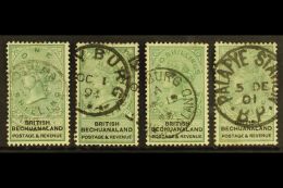 1888 1s To 5s Green, Script VR Watermarked Short Set, SG 15/18, Fine Used (4 Stamps) For More Images, Please Visit... - Otros & Sin Clasificación