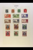 1938-1940 COMPLETE COLLECTION On Leaves, All Different Mint & Used Stamps, Inc 1938-41 Set Mostly Used (two... - Bahrain (...-1965)