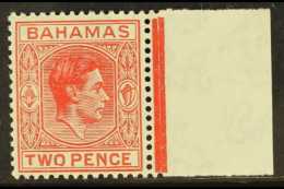 1938-52 2d Scarlet SHORT "T" Variety, SG 152ba, Fine Never Hinged Mint Marginal Example, Fresh. For More Images,... - Otros & Sin Clasificación