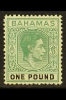 1938 £1 Deep Grey Green And Black On Thick Paper, SG 157, Very Fine And Fresh Mint. For More Images, Please... - Other & Unclassified