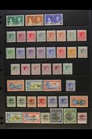 1937-52 VIRTUALLY COMPLETE KGVI MINT COLLECTION Presented On A Pair Of Stock Pages. A Complete "Basic" Run From... - Otros & Sin Clasificación