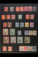 1861-1935 USED SELECTION Presented On A Stock Page. Includes 1861-62 1d Lake (SG 4, Repaired), 1862 6d... - Autres & Non Classés