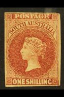 SOUTH AUSTRALIA 1860-69 1s Lake-brown Second Roulette Issue, SG 42, Mint Part OG With Full Internal Roulettes At... - Autres & Non Classés