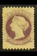 SOUTH AUSTRALIA 1876-00 4d Dull Purple Perf 12½ X 10, SG 138, Very Fine Mint, Extremely Well- Centered. For... - Autres & Non Classés