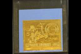 SPACE RWANDA 1972 600f Apollo 15 Gold Foil (Michel 473 A, SG 442), Superb Never Hinged Mint Still In The Original... - Sin Clasificación