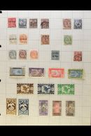 WORLD COLLECTION 19th Century To 1970's Mint And Used Mostly All Different Stamps On Leaves, Inc Austria, Belgium,... - Sonstige & Ohne Zuordnung