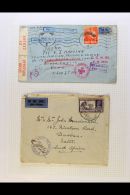 WORLD WAR II Collection Of Covers And Cards, Mostly South Africa Related. Many "On Active Service" Field Post And... - Otros & Sin Clasificación