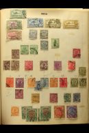BRITISH EMPIRE OLD TIME COLLECTION An Interesting Old Time Mint & Used Collection In A Stanley Gibbons Spring... - Other & Unclassified