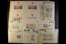 MINIATURE / SOUVENIR SHEETS - AMAZING ORIGINAL ACCUMULATION IN FOUR BOXES. What Appears To Be A Stock Of Mint,... - Other & Unclassified