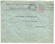 BELGIQUE EMA SUR LETTRE DE LEUVEN 1938 - Otros & Sin Clasificación