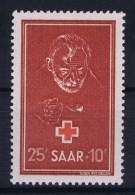 Saar: Mi Nr Mi Nr 292 MNH/**/postfrisch/neuf Sans Charniere  Sc B75 1950 - Unused Stamps