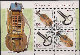 2014 Ungarn Hongrie Mi. Bl. 371  Used   Europa - Volksmusikinstrumente - 2014