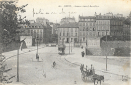 Brest - Avenue Amiral Reveillère - Tramway, Attelage - Carte F.T. N° 161 - Brest