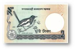 BANGLADESH - 2 Taka - 2003 - Pick 6 C.f - Unc. - Signature BROWN - Government Of Bangladesh - 3 Scans - Bangladesh