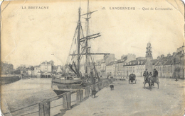 La Bretagne - Landerneau (Finistère) - Quai De Cornouailles - Bateau Au Port: Le Guillaume Tell - Carte E.L.D. - Landerneau
