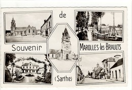 Carte Postale Fantaisie Marolles Les Braults - Souvenir - Multivues - Marolles-les-Braults