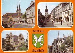 Germany Deutschland - Saalfeld - Multiview Mehrbildkarte - Printed 1988 - Saalfeld