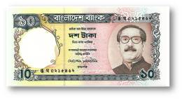 BANGLADESH - 10 Taka - ND ( 1997 ) - Pick 33 - Unc. - Mujibur Rahman - 2 Scans - Bangladesch