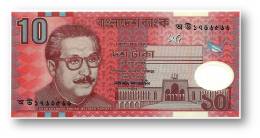 BANGLADESH - 10 Taka - 2000 - Pick 35 - Unc. - Polymer Plastic - 2 Scans - Bangladesh