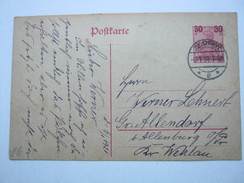 DANZIG , 1921, Ganzsache Aus Zoppot , Reine Bedarfskarte - Postal  Stationery