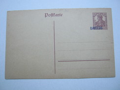 Danzig , Ganzsache Mit Deutlich Verschobenem Aufdruck - Enteros Postales