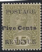 Ceylan - Ceylon - N° 125 - ** - Neuf Sans Charnière - T Et A De Postage Espacé - - Ceylan (...-1947)