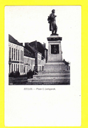 * Eeklo - Eecloo (Oost Vlaanderen - Gent) * (VED) Place C. Ledeganck, Statue, Animée, Mémorial, Standbeeld, Rare, Old - Eeklo