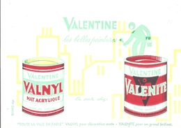 Buvard VALENTINE Les Belles Peintures "TOUTE LA VILLE EN PARLE" VALNYL VALENITE - Paints