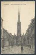 +++ CPA - IZEGEM - ISEGHEM - Sint Hiloniuskerk En Straat  // - Izegem