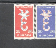 CEPT Taube über € Italien 1016 - 17  ** Postfrisch - 1958