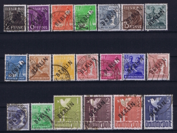 Berlin: 1948  Mi Nr 1 - 20 Used Obl Gestempelt  60 Pf Has A Thin Spot - Used Stamps