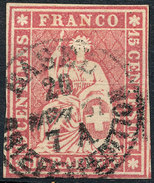 Stamp SWITZERLAND 1858-62 15r Used - Usati