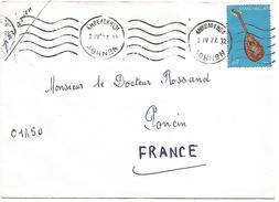 GRECE LETTRE POUR LA FRANCE 1977 - Marcofilie - EMA (Printer)