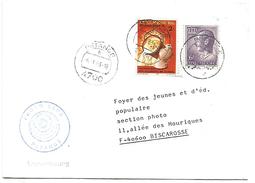 LUXEMBOURG LETTRE POUR LA FRANCE DU 6/1/1983 - Franking Machines (EMA)