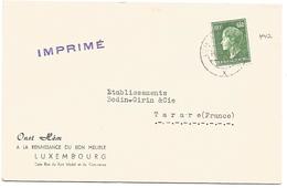 LUXEMBOURG LETTRE POUR LA FRANCE - Maschinenstempel (EMA)