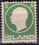 Danish-Island 1912 King Frederik VIII 5 Aur Green Michel 69 MH - Ungebraucht