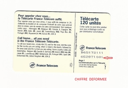 VARIÉTÉS FRANCE 1996 F657 GEM1A  120 U  TÉLÉCARTE UTILISÉE - Variétés