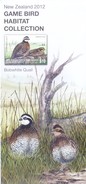 PHILATELIC BROCHURE / INFORMATION SHEET - NEW ZEALAND - 2012 - GAME BIRD HABITAT COLLECTION - MINT CONDITION, UNUSED - Covers & Documents