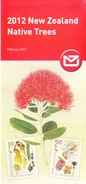 PHILATELIC BROCHURE / INFORMATION SHEET - NEW ZEALAND - FEBRUARY 2012 - NATIVE TREES - MINT CONDITION, UNUSED - Cartas & Documentos