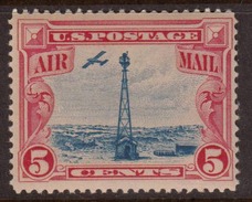 United States 1928 Air Mail, 5c Carmine & Blue, Mint No Hinge, Sc# C11 - 1b. 1918-1940 Nuovi