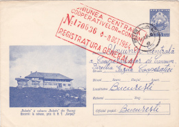 #BV6706  REGISTERED, BABELE,CABAN,MOUNTAIN,BUCEGI,REGISTERED COVER STATIONERY,USED,1964,ROMANIA. - Lettres & Documents