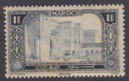 Maroc N° 76 X Partie De Série : 1 F. Bleu-noir, Trace De Charnière, Sinon TB - Unused Stamps
