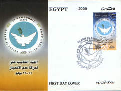 Egypt - 2009 - XV SUMMIT OF HEADS OF STATE AND  GOVERNMENT OF THE NON-ALIGNED  MOVEMENT  ,fdc - Lettres & Documents