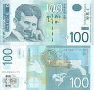 SERBIA 100 DINARA 2013. UNC NEUF  Prefix AA - Servië