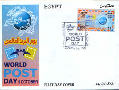 Egypt - 2013 - World Post Day 9 October ,fdc - WPV (Weltpostverein)