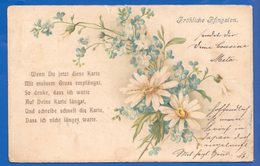 Fantaisie; Pfingsten; Blumen; 1903 Stempel Kobe Japan - Pentecostés